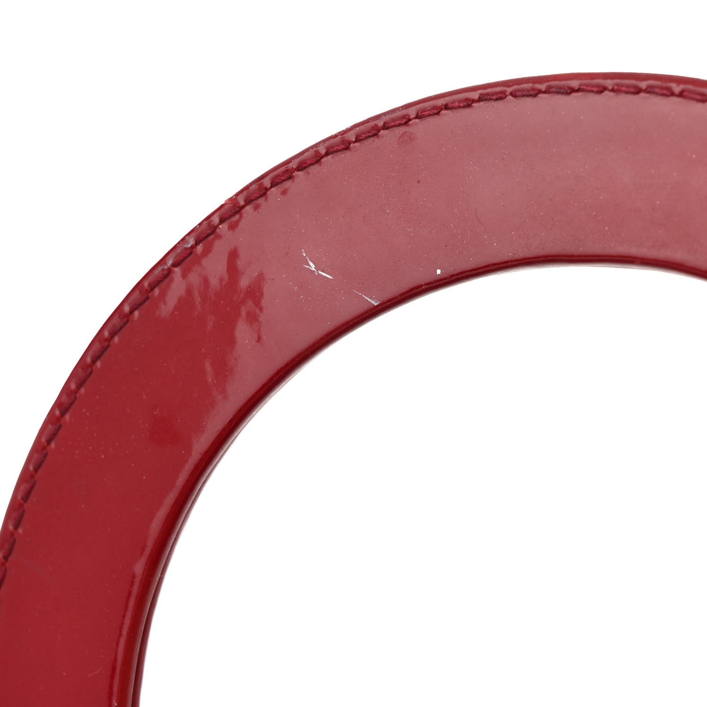Patent Cannage Large Lady Dior Red
