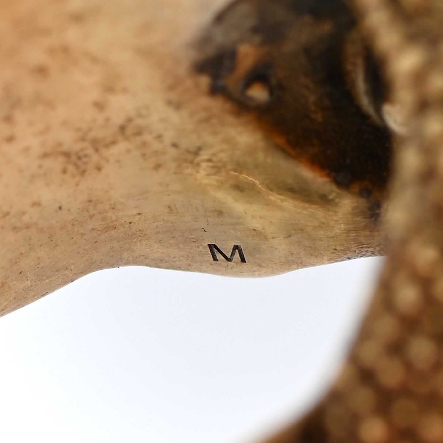 Metal Aries Ring M Aged Gold