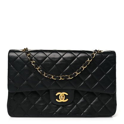 Chanel Lambskin Quilted Medium Double Flap Black 1 of 11
