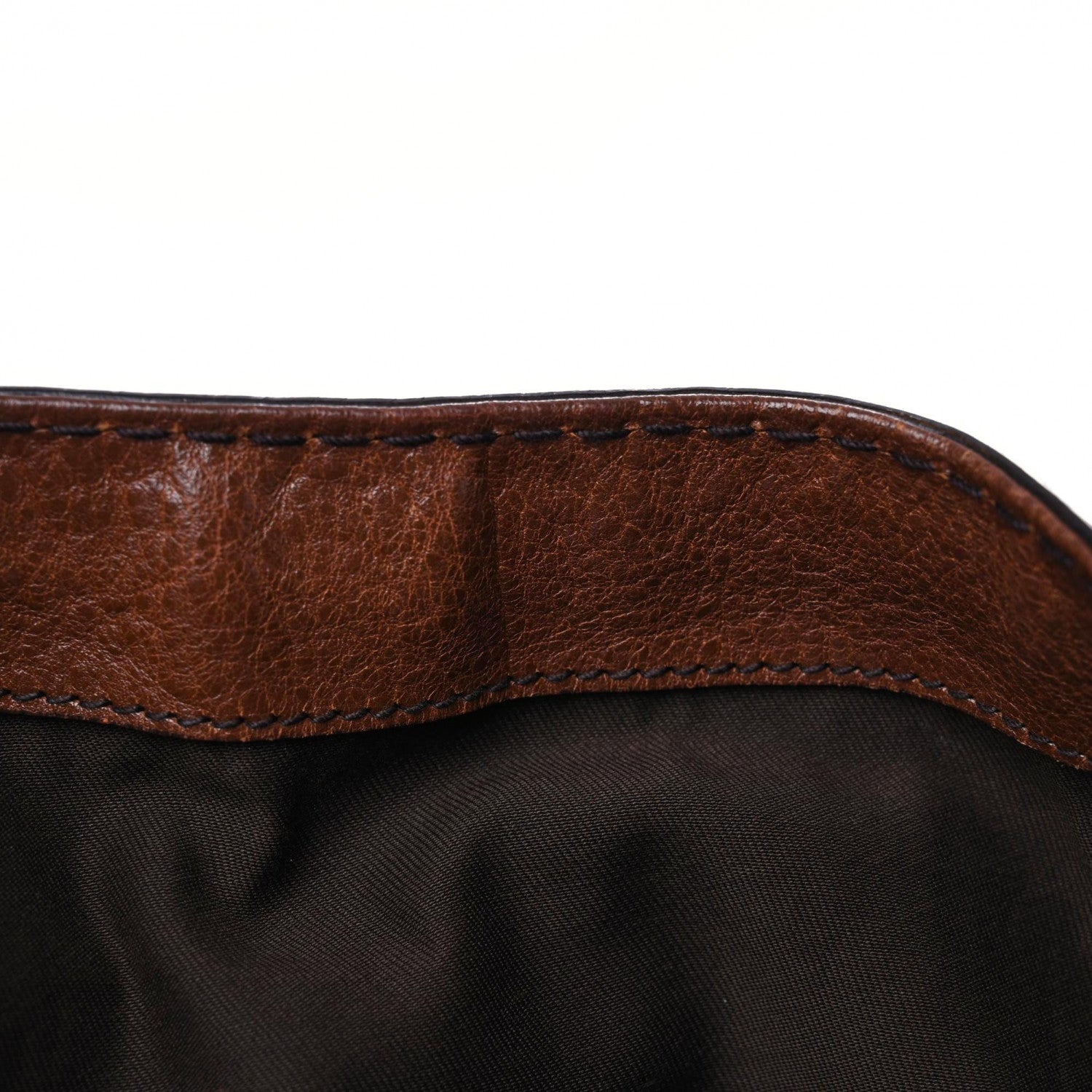 Gucci Monogram Large Jockey Hobo Dark Brown 9 of 23