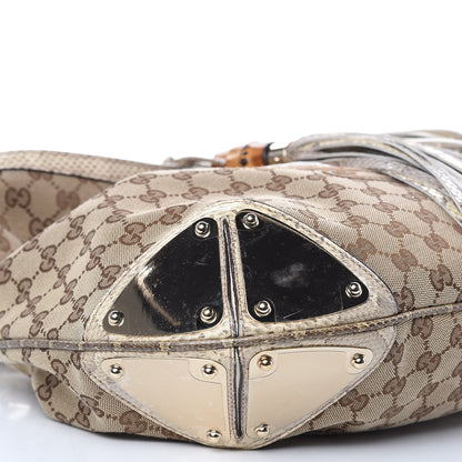 Gucci Monogram Large Crest Patchwork Embroidered Indy Top Handle Bag 8 of 11
