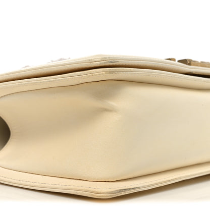 Chanel Lambskin Tulle Embroidered Medium Boy Flap White 9 of 11