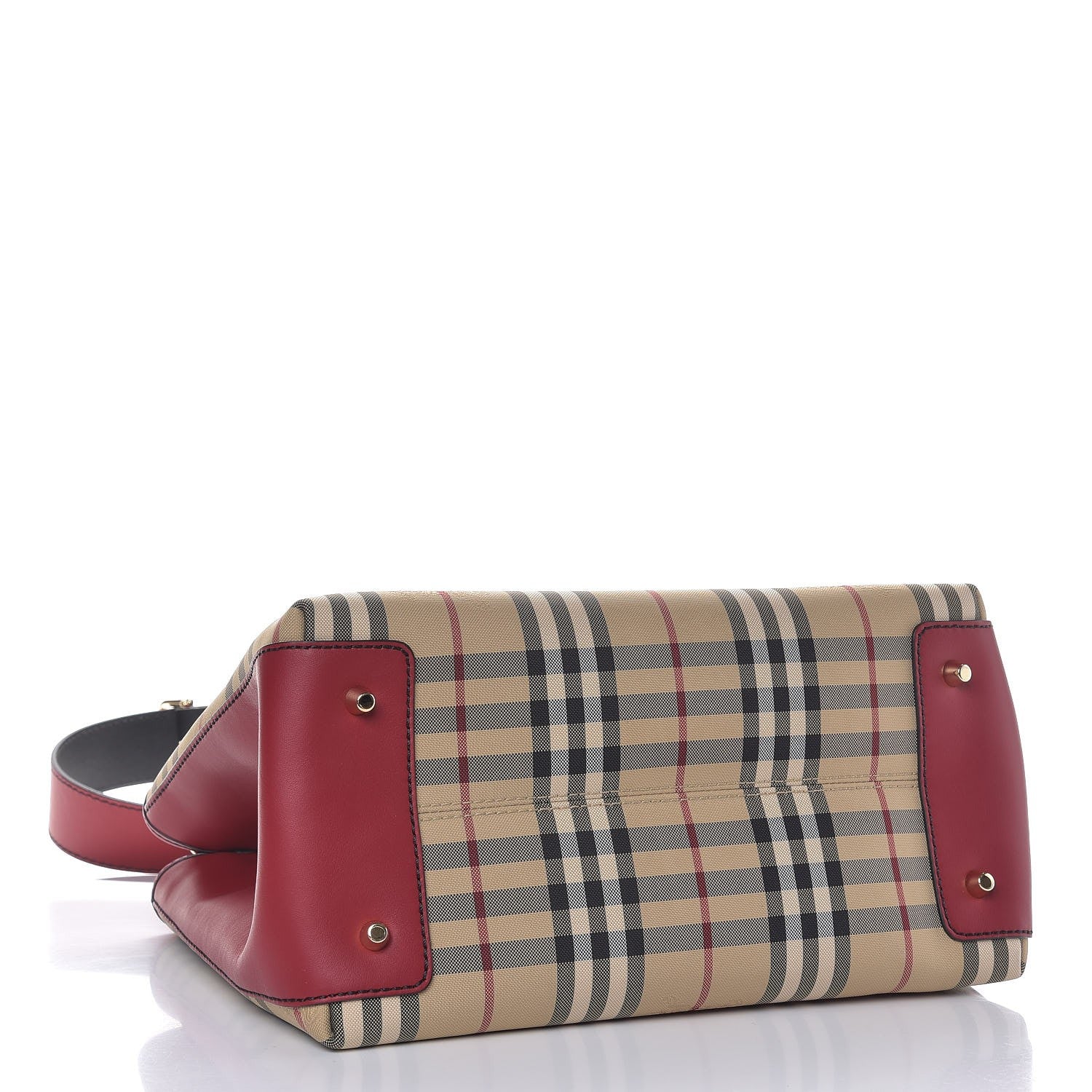 Burberry Horseferry Check Medium Ballingdon Tote Honey Parade Red 4 of 8