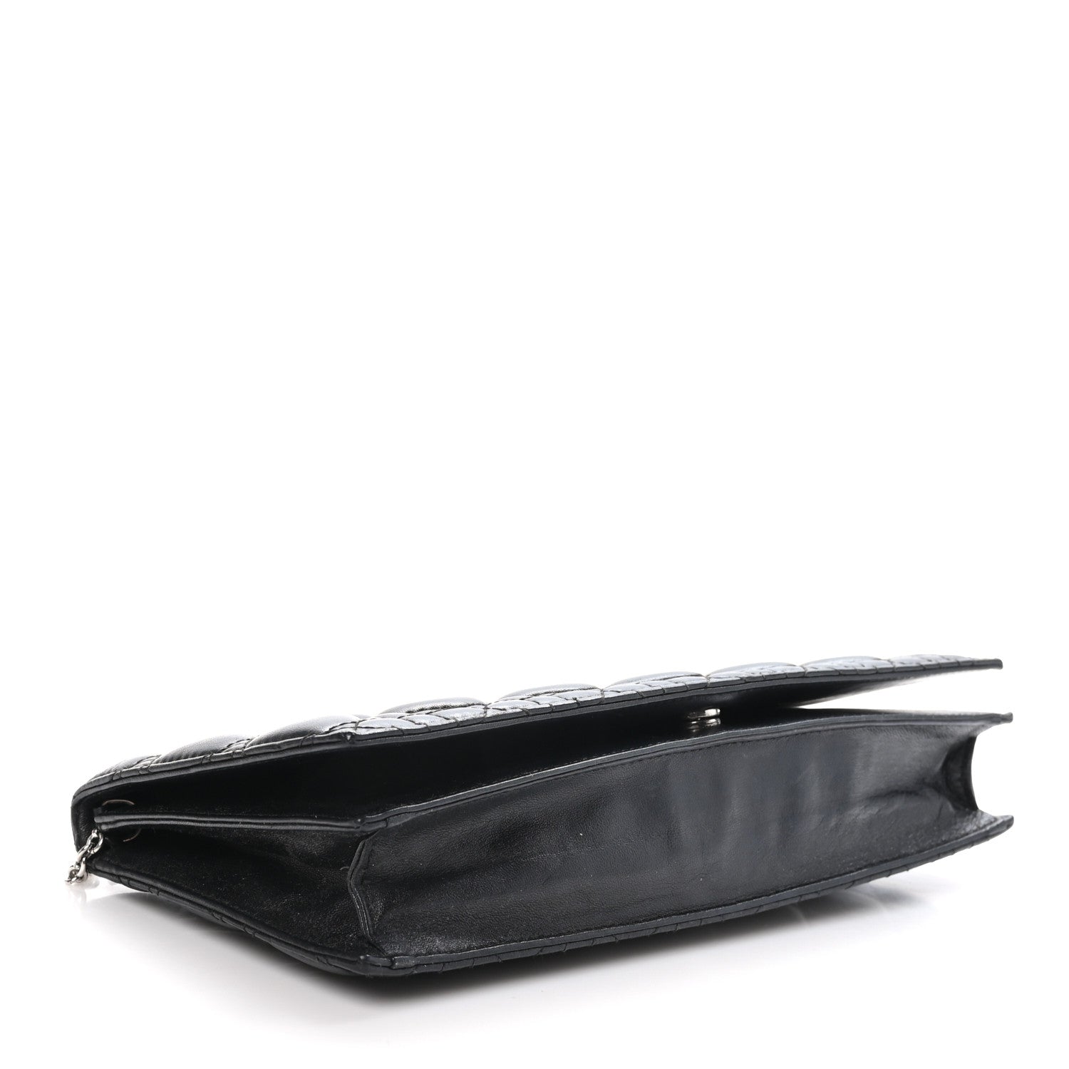 Christian Dior Lambskin Cannage Lady Dior Convertible Clutch Black 4 of 10