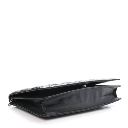 Christian Dior Lambskin Cannage Lady Dior Convertible Clutch Black 4 of 10