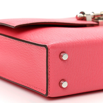 Hermes Chevre Chamkila Mini Verrou Chaine Bag Rose Lipstick 9 of 12