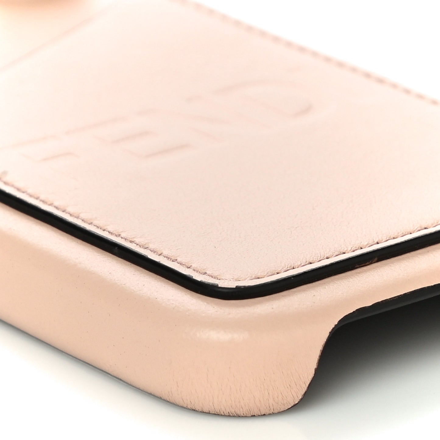 Nappa Logo Card Holder iPhone 13 Case Light Rose