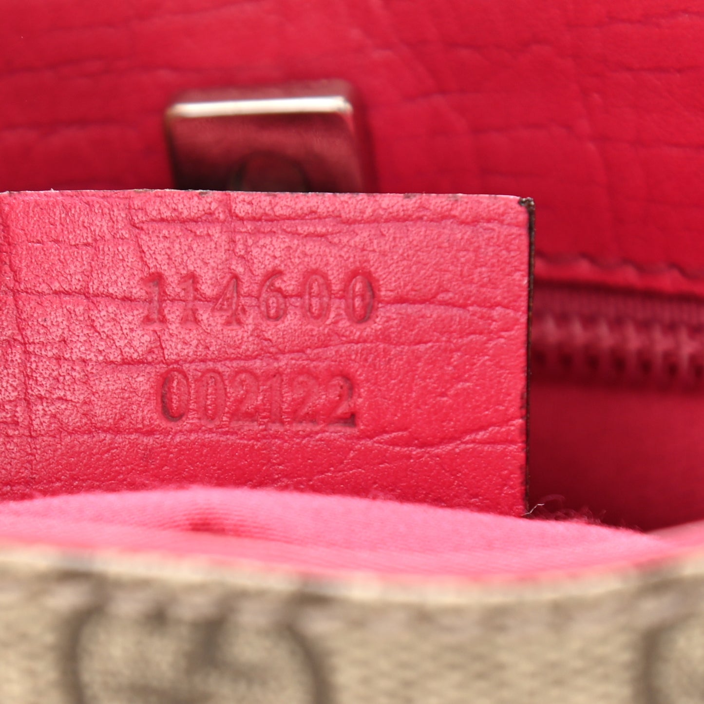 GG Supreme Monogram Mini Vertical Tote Pink