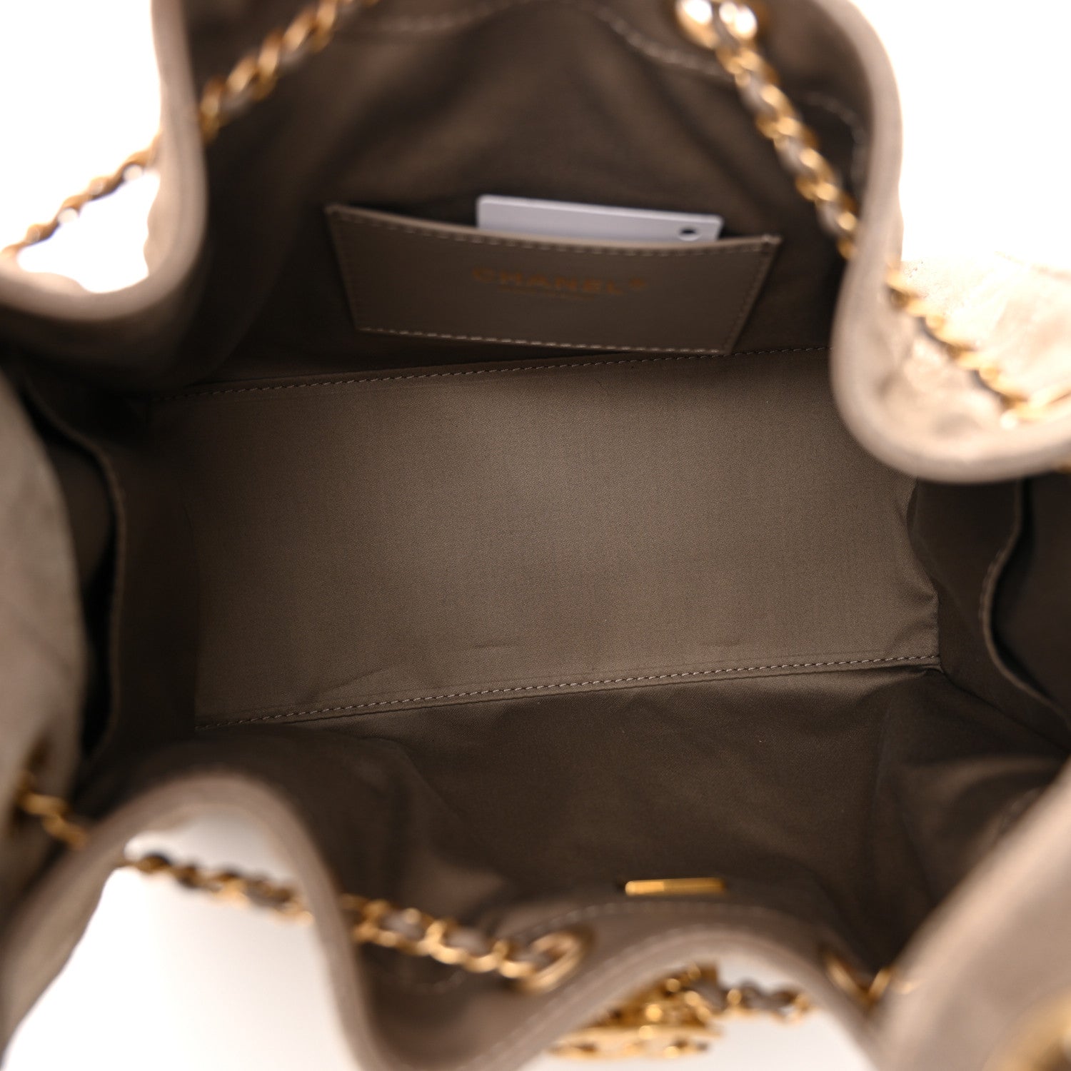 Chanel Suede Quilted Small Chanel 25 Handbag Dark Grey 5 of 11