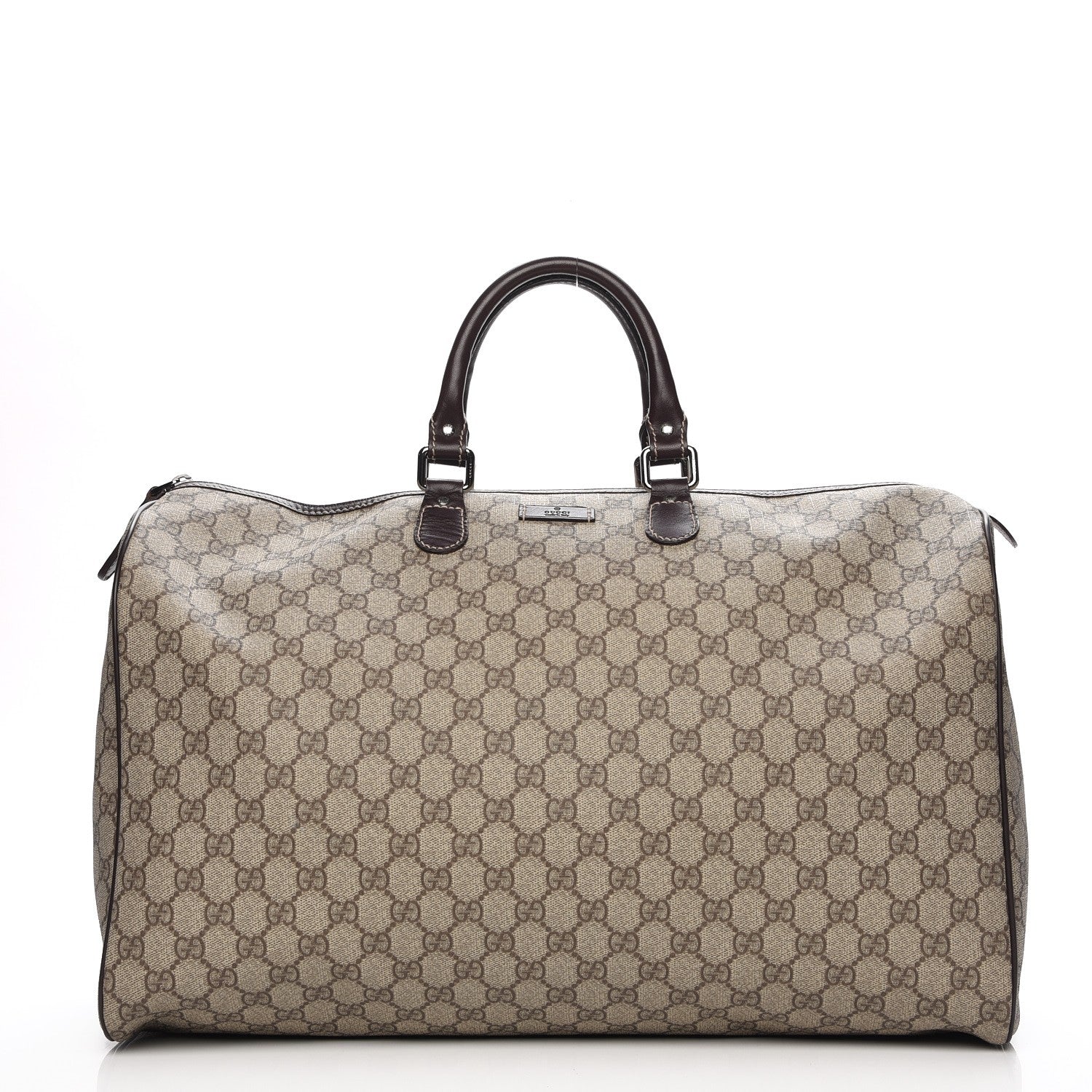 Gucci GG Plus Monogram Large Duffle Bag Dark Brown 1 of 7