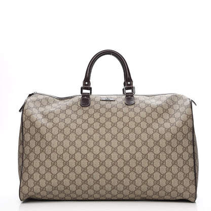 Gucci GG Plus Monogram Large Duffle Bag Dark Brown 1 of 7