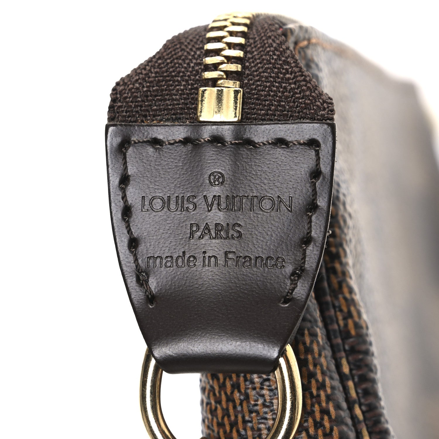 Louis Vuitton Damier Ebene Complice Trunks and Bags Mini Pochette Accessories Red 6 of 7