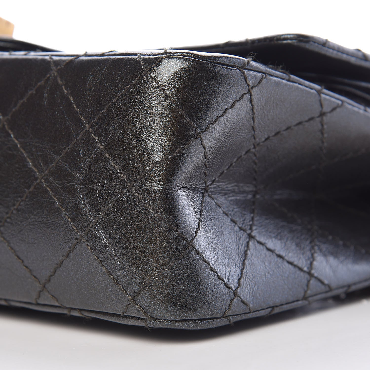 Chanel Glittered Aged Calfskin Quilted 2.55 Reissue 225 Flap Blue 10 of 10