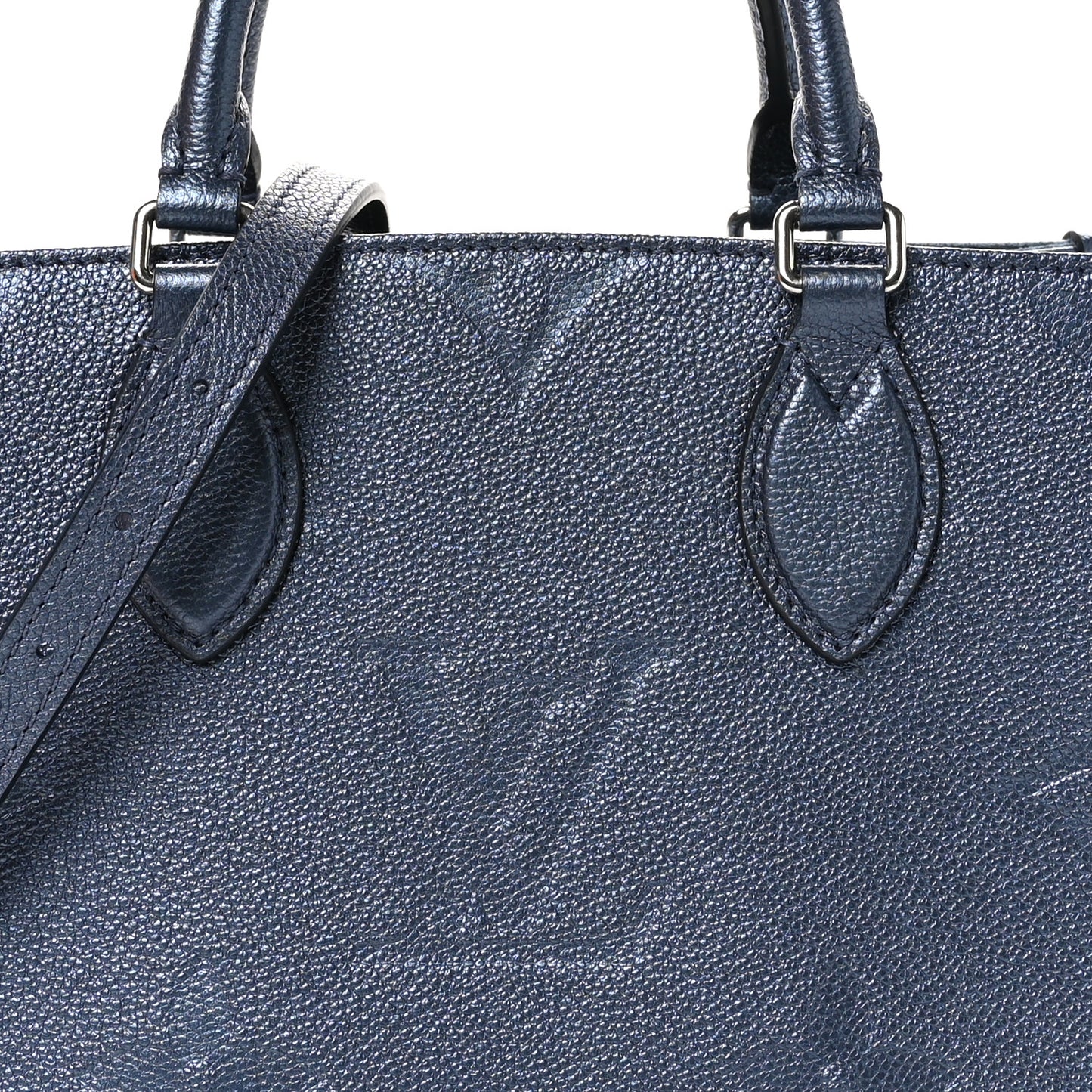 Metallic Empreinte Monogram Giant Onthego PM Navy Nacre