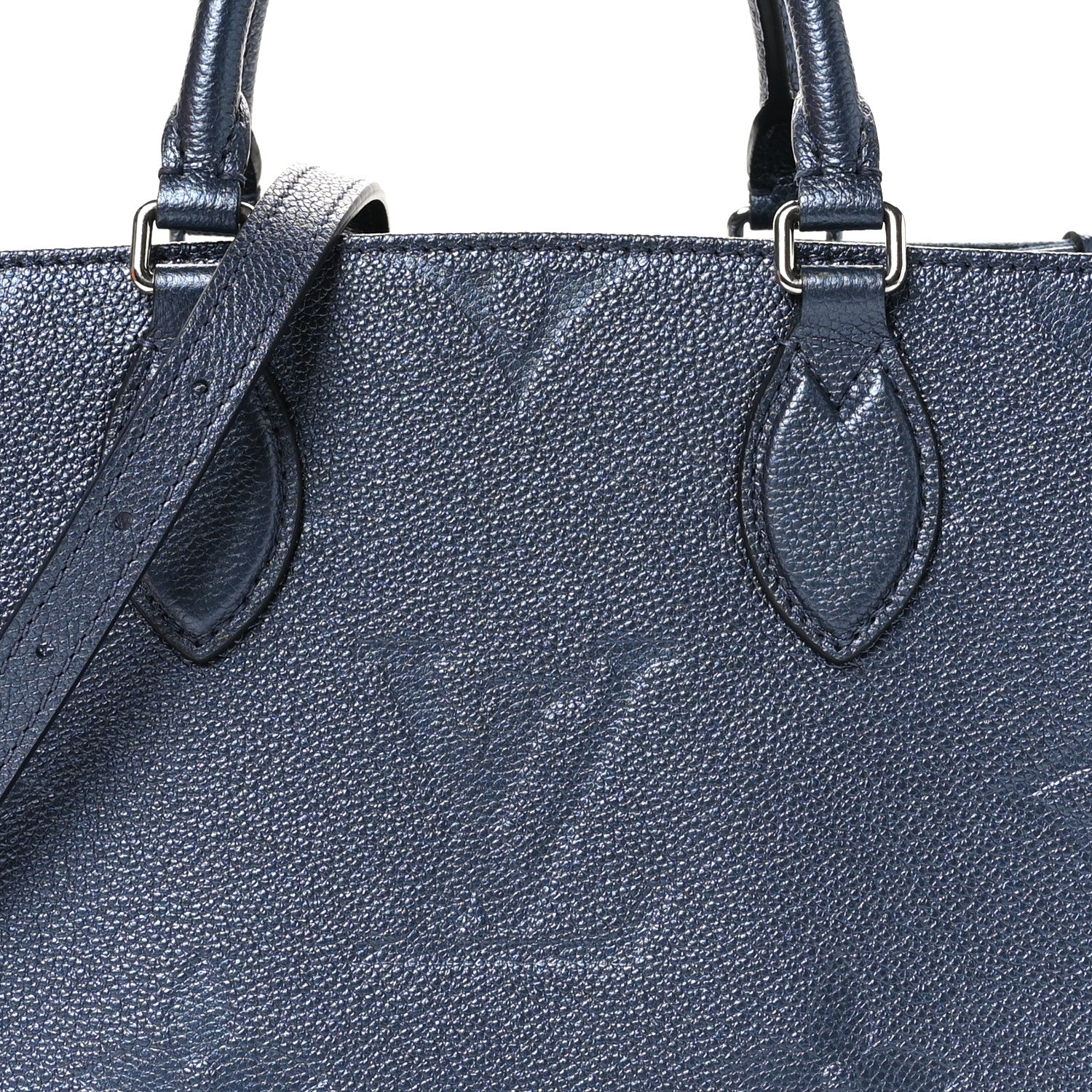 Louis Vuitton Metallic Empreinte Monogram Giant Onthego PM Navy Nacre 7 of 10