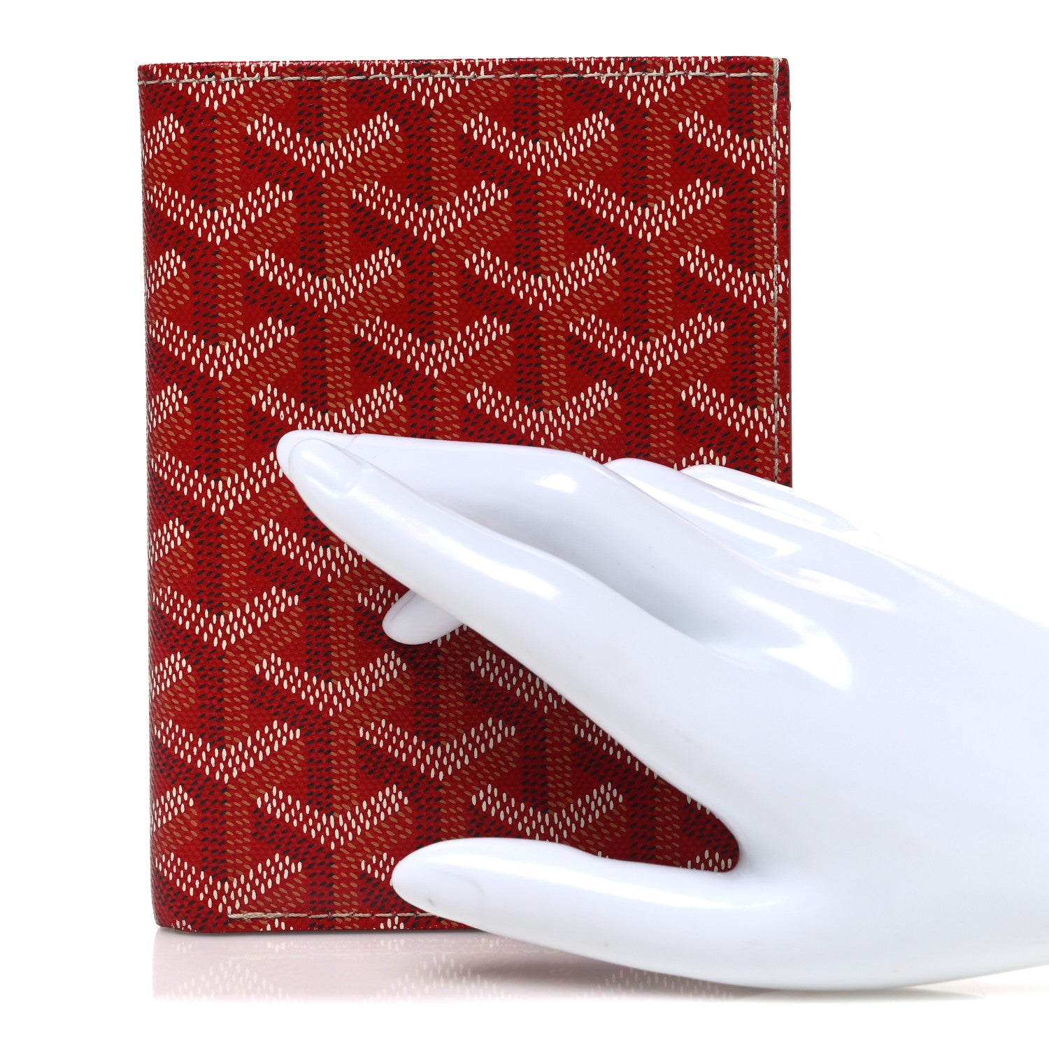 Goyard Goyardine Grenelle Passport Wallet Red 2 of 6
