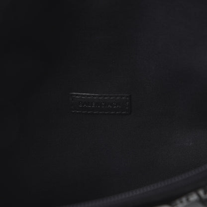 Balenciaga Coated Canvas Losange Monogram Explorer Belt Bag Black Grey 7 of 8