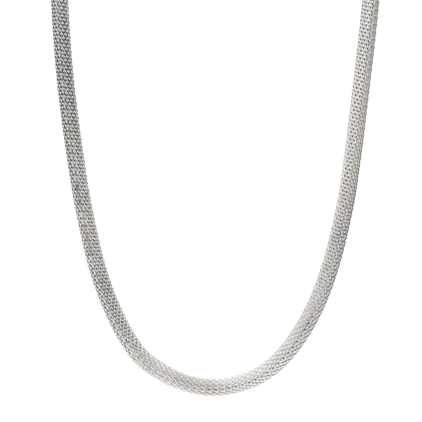 Sterling Silver Somerset Mesh Toggle Necklace