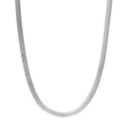 Tiffany Sterling Silver Somerset Mesh Toggle Necklace 1 of 6