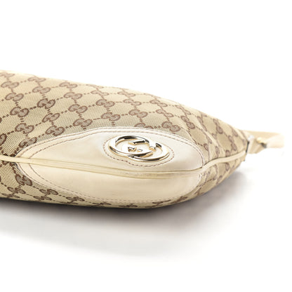 Gucci Monogram Medium New Britt Hobo Off White 9 of 10
