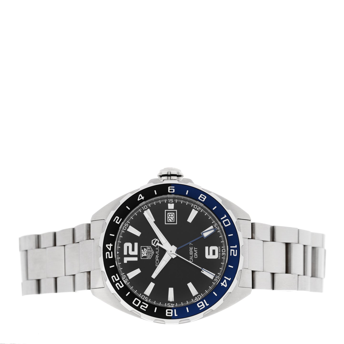Stainless Steel 41mm Formula 1 Calibre 7 Automatic Watch Black WAZ211A