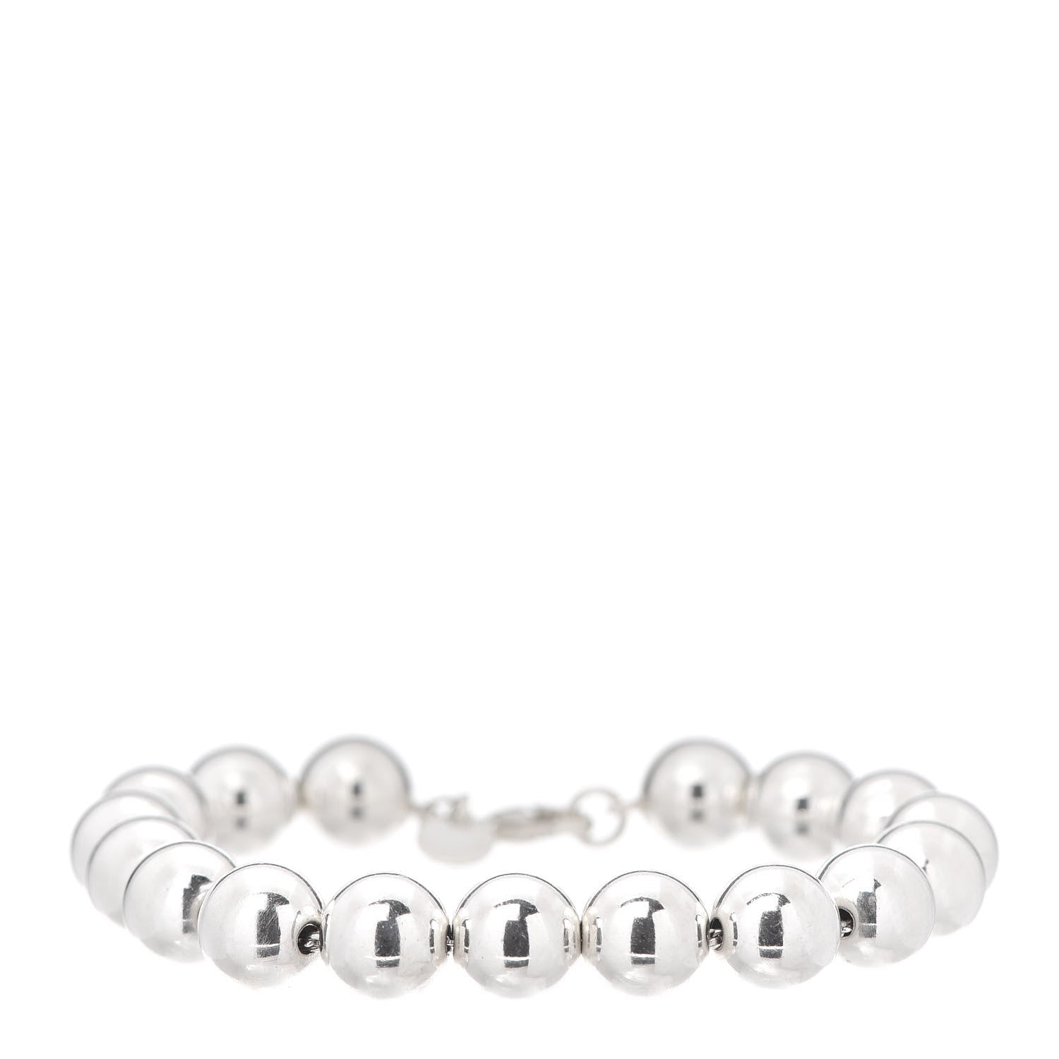 Tiffany Sterling Silver 10mm HardWear Ball Bracelet 1 of 7
