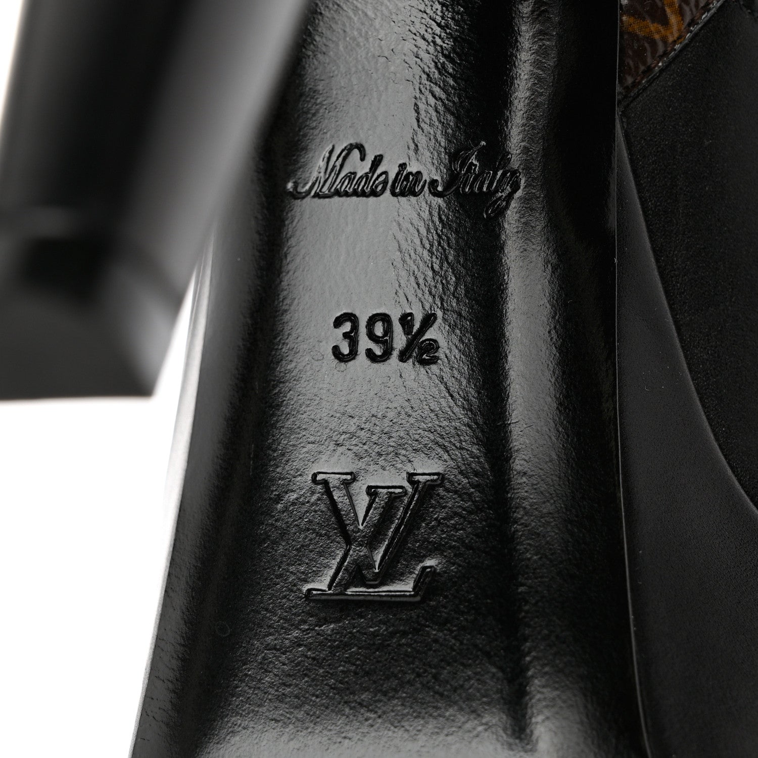 Louis Vuitton Calfskin Monogram Afterglow Platform Ankle Boots 39.5 Black 8 of 9