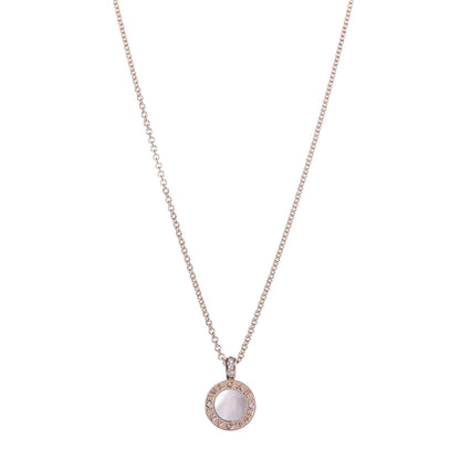 Bulgari 18K Rose Gold Diamond Mother of Pearl Carnelian BVLGARI BVLGARI Pendant Necklace 1 of 7