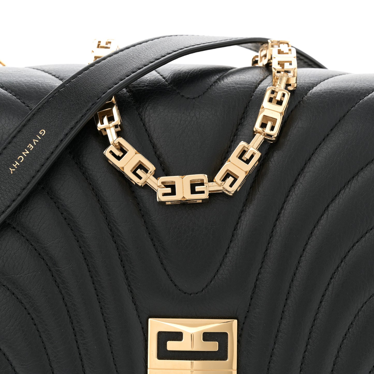 Soft Calfskin 4G Quilted Medium Shoulder Bag Black