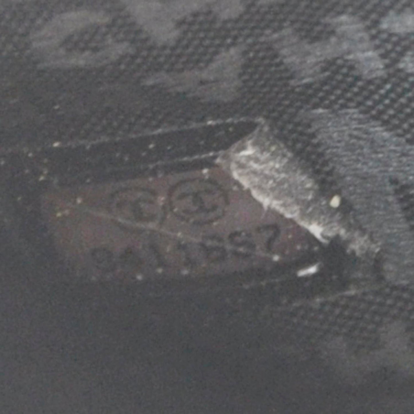 Patent Diamond Stitched Clutch Bag Black