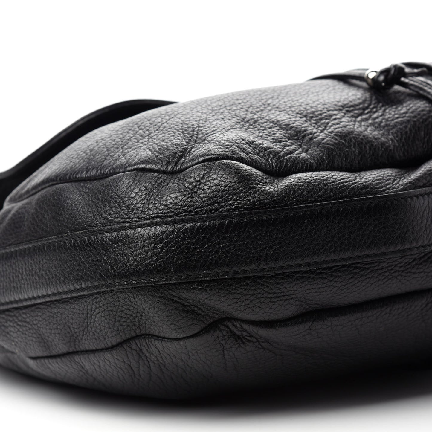 Calfskin Large Jungle Shoulder Bag Black