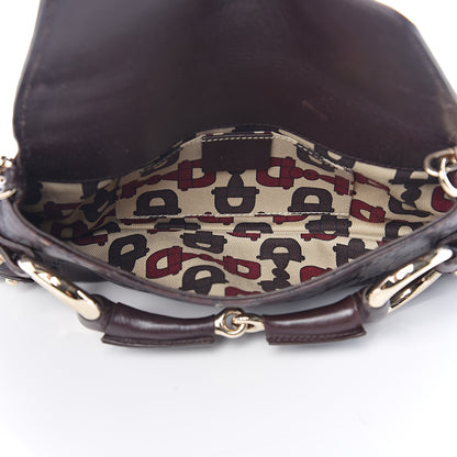 Gucci Guccissima Small Horsebit Chain Clutch Chocolate 4 of 12