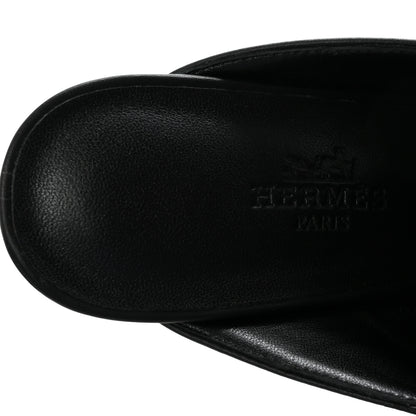 Hermes Calfskin Womens Flore 60 Mules 36 Black 16 of 20