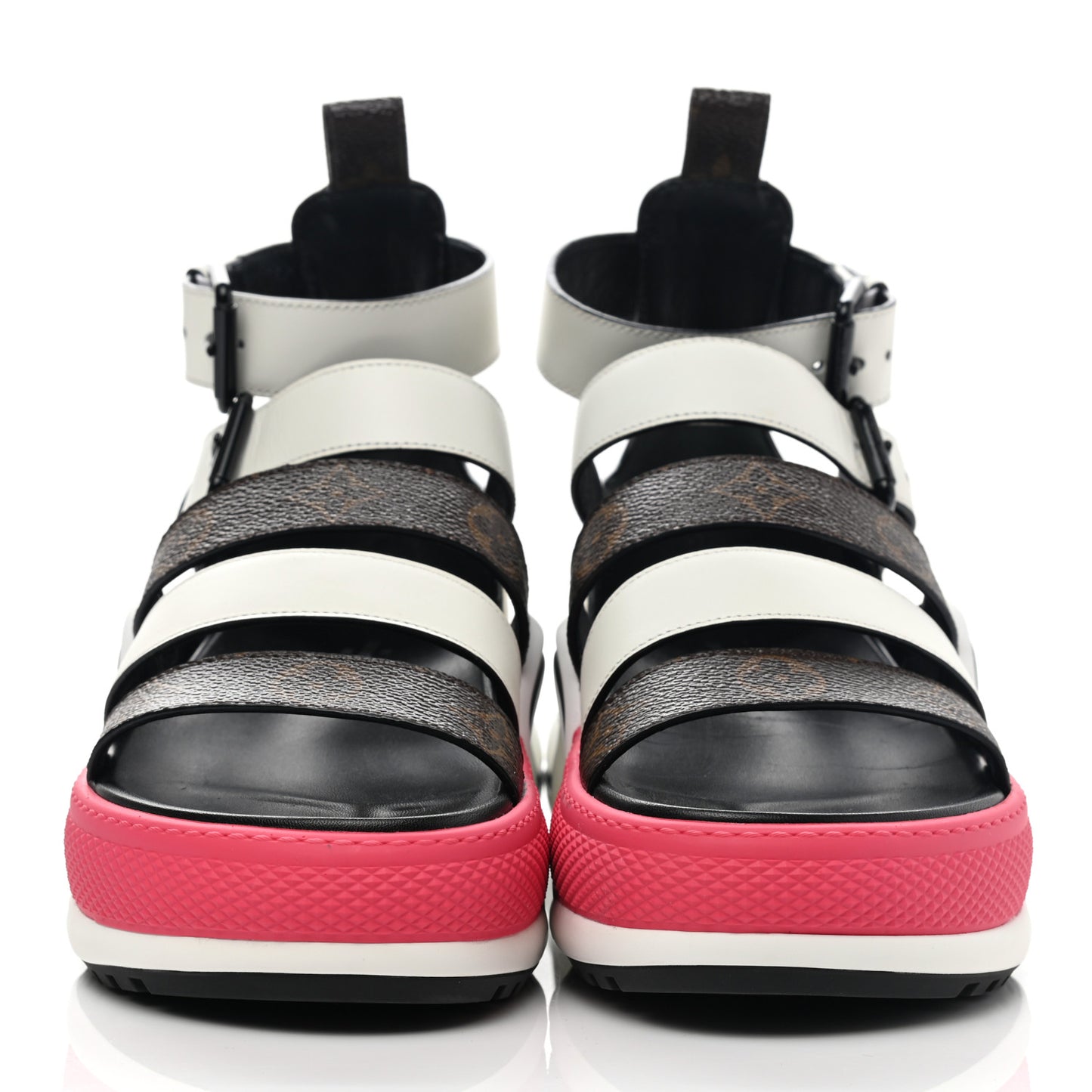 Patent Monogram LV Archlight Sandal 36.5 White