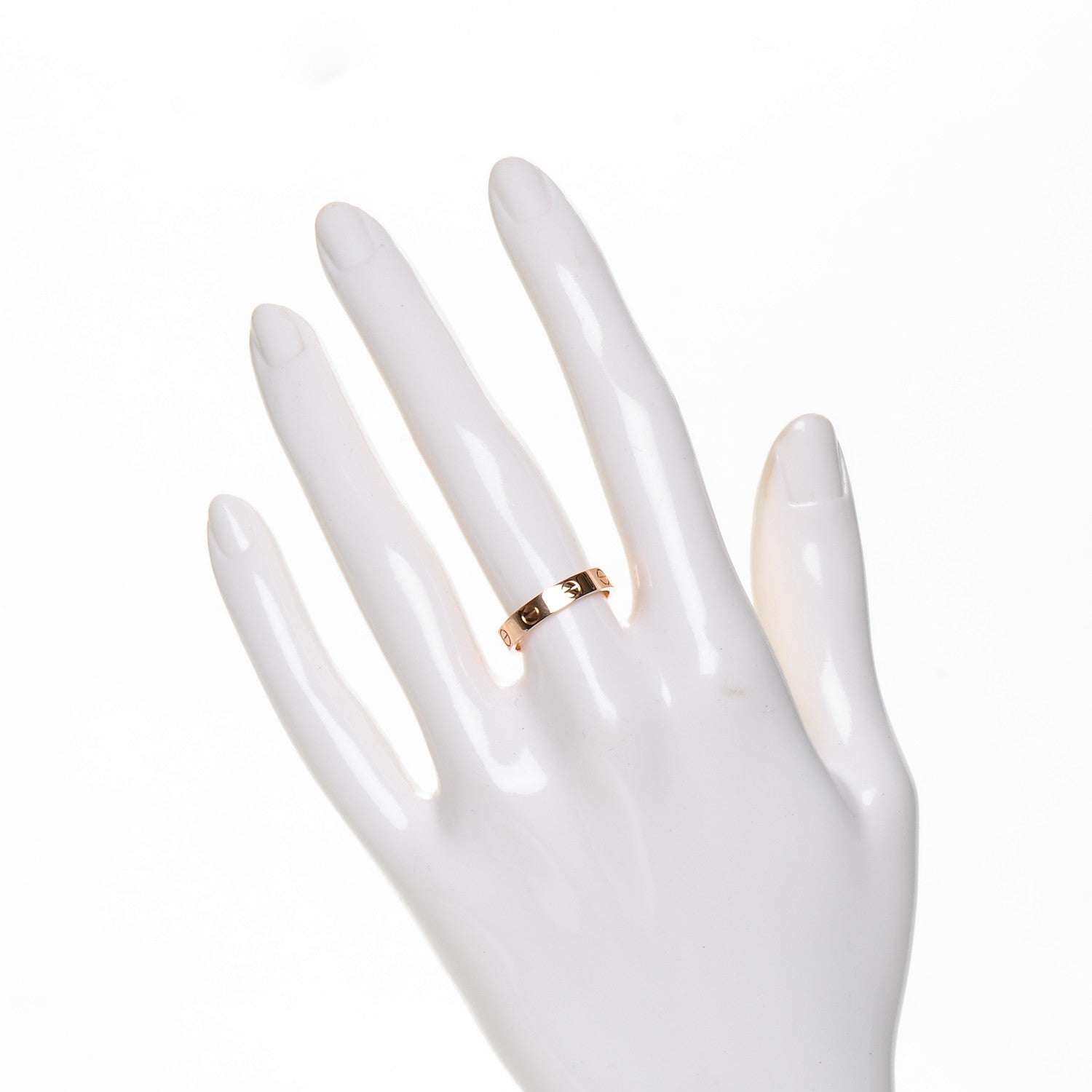 Cartier 18K Pink Gold 3.5mm LOVE Wedding Band Ring 51 5.75 2 of 6