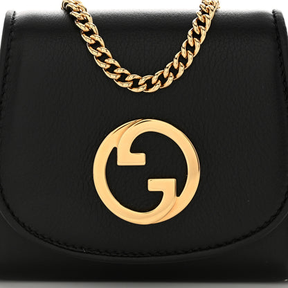 Gucci Roxy Calfskin Medium Blondie Chain Wallet Black 8 of 11