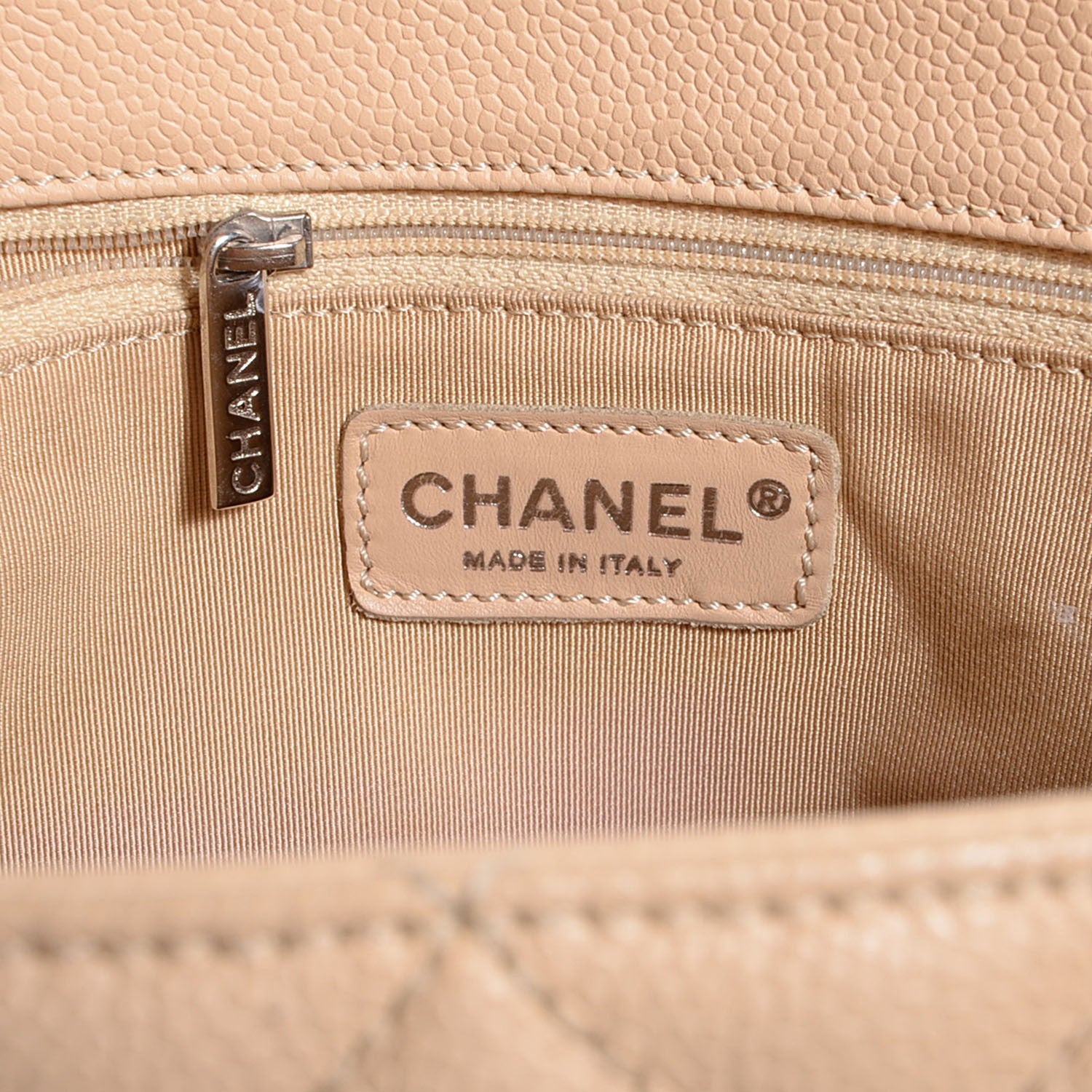 Chanel Caviar Quilted Grand Shopping Tote GST Beige Clair 6 of 8