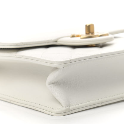 Chanel Lambskin Quilted Chic Pearls Flap White 8 of 10