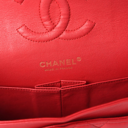 Chanel Lambskin Quilted Medium Double Flap Red 8 of 11