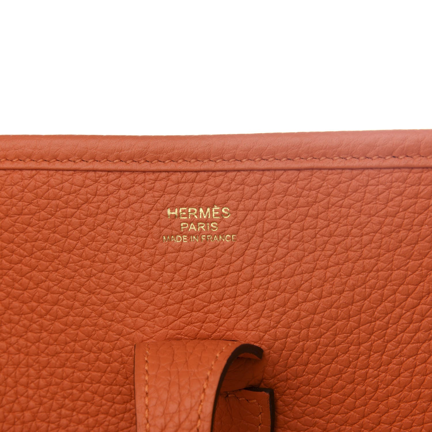 Hermes Taurillon Clemence Evelyne III PM Feu 7 of 8