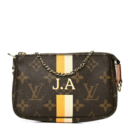 Louis Vuitton Monogram My LV Heritage Mini Pochette Accessories Yellow White 1 of 4