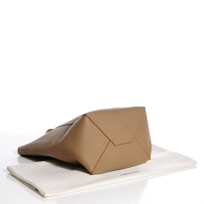 Celine Calfskin Medium Horizontal Cabas Phantom Light Khaki 4 of 8