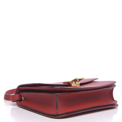 Celine Goatskin Medium Classic Box Flap Bag Carmin 4 of 10