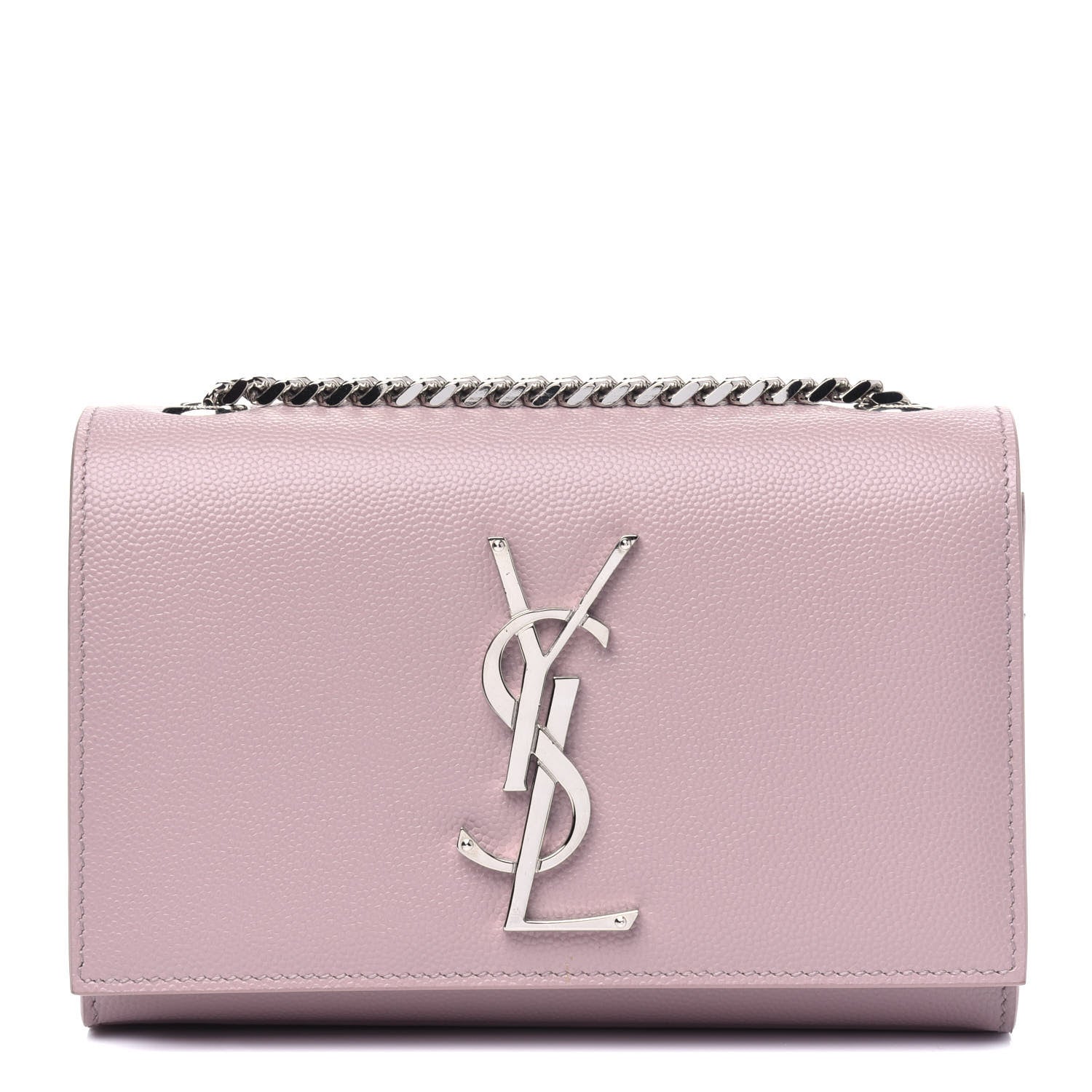 Saint Laurent Grain De Poudre Small Classic Monogram Kate Satchel Old Rose 1 of 4