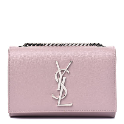 Saint Laurent Grain De Poudre Small Classic Monogram Kate Satchel Old Rose 1 of 4