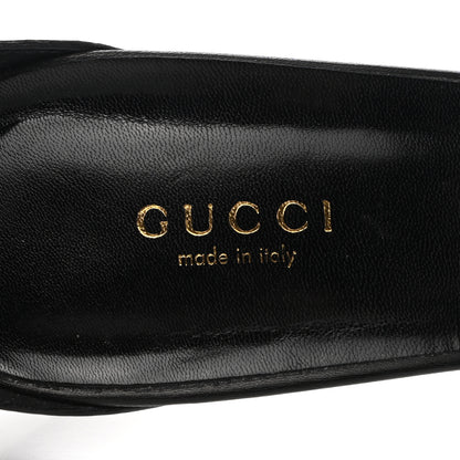Gucci Calfskin Ursula Ankle Wrap Sandals 41 Black 7 of 8