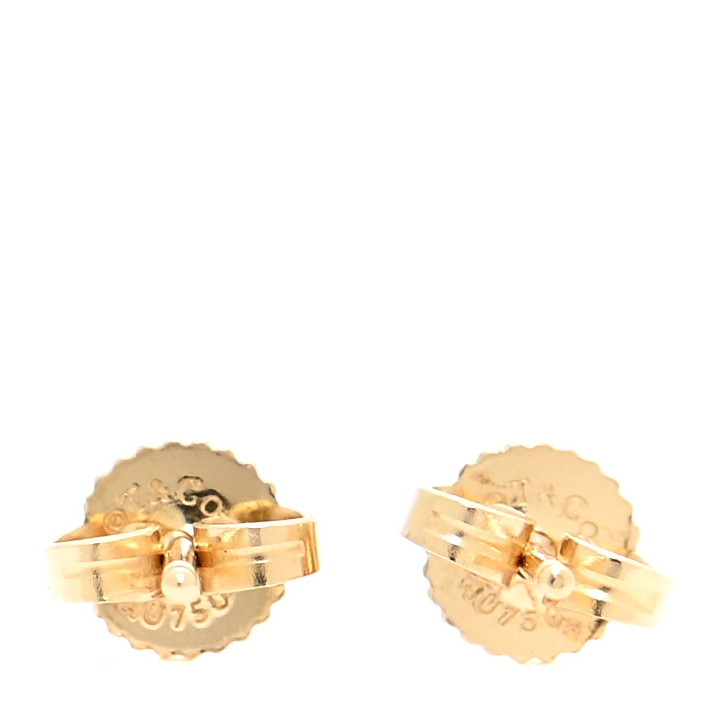 18K Yellow Gold Diamond .10ctw Elsa Peretti Diamonds By The Yard Earrings