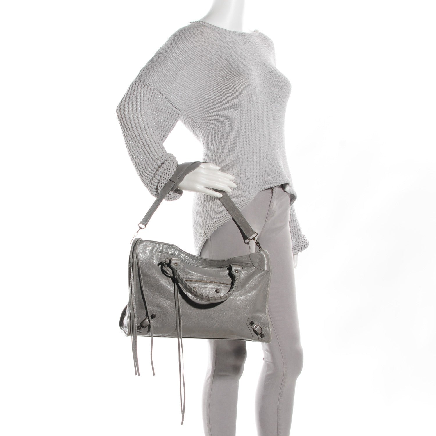 Balenciaga Agneau Classic Hardware City Gris Pyrite 5 of 12