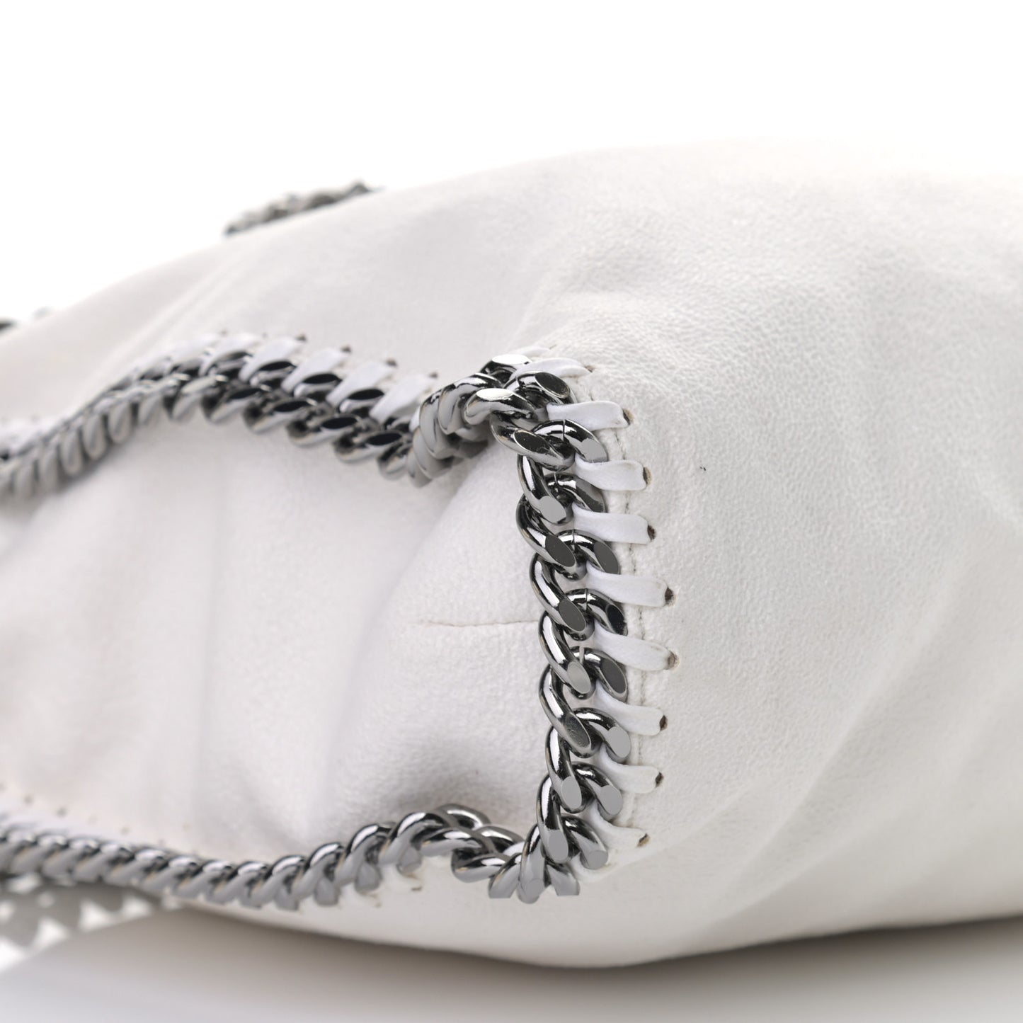 Shaggy Deer Falabella Fold Over Tote Chalk
