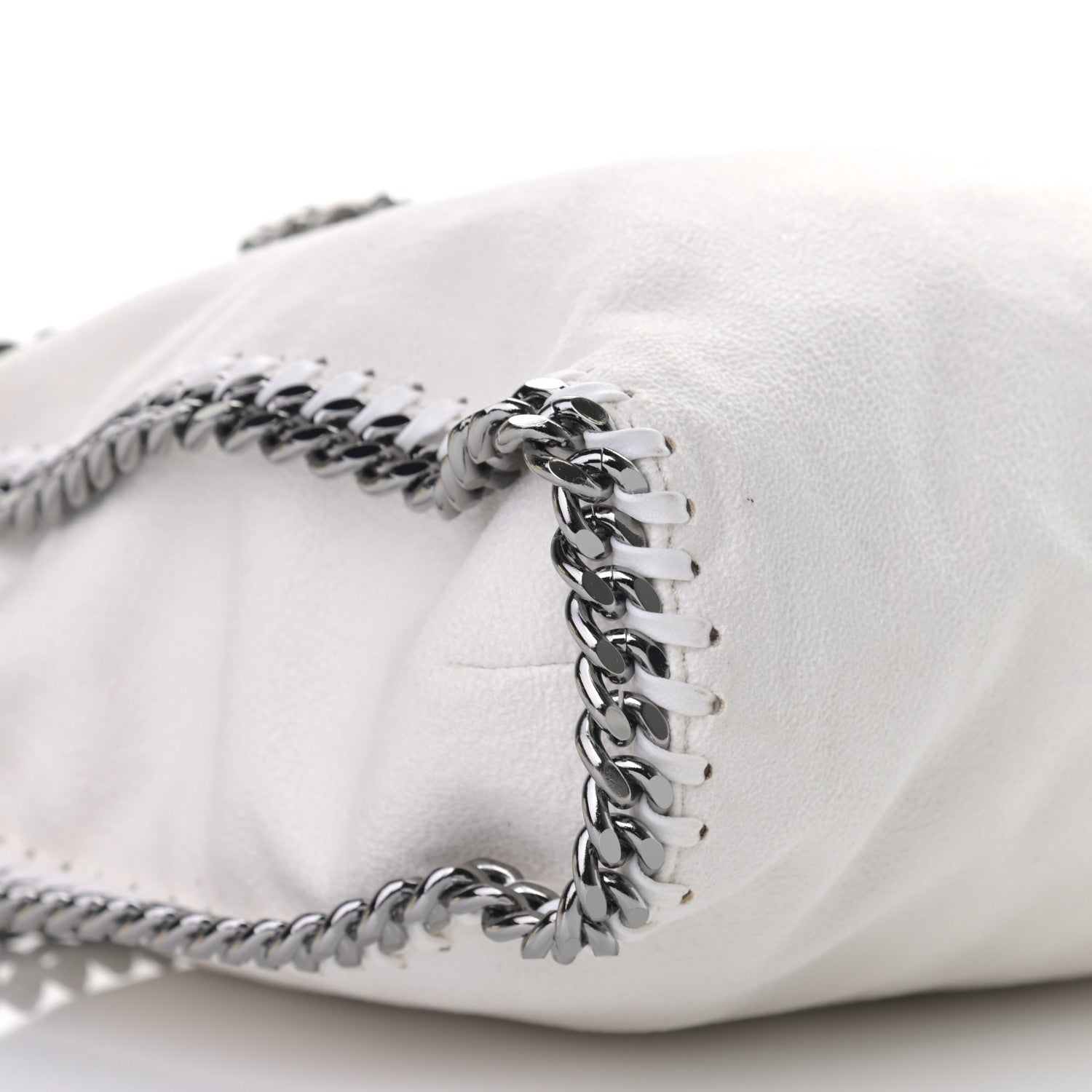 Stella McCartney Shaggy Deer Falabella Fold Over Tote Chalk 7 of 9